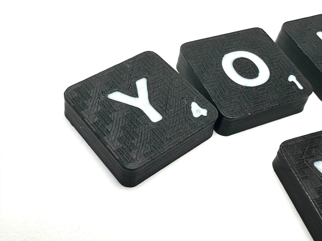 Carbon Fibre Effect Tile Set
