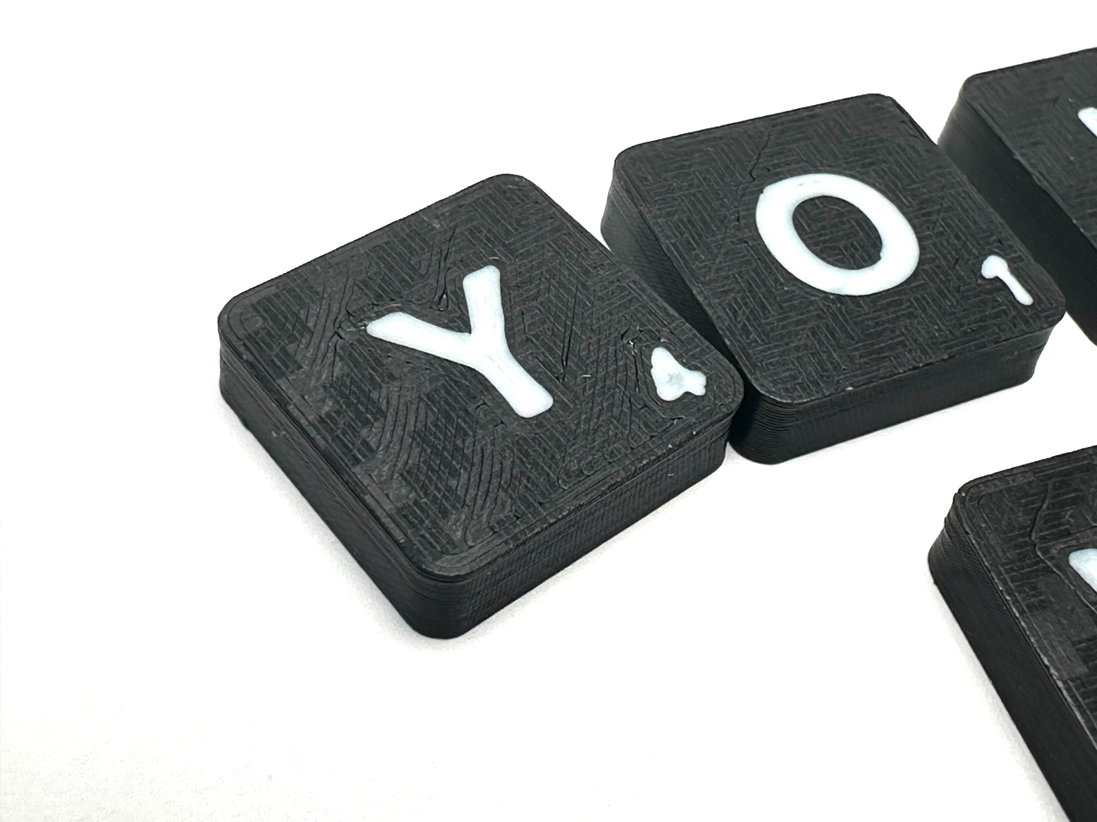 Carbon Fibre Effect Tile Set