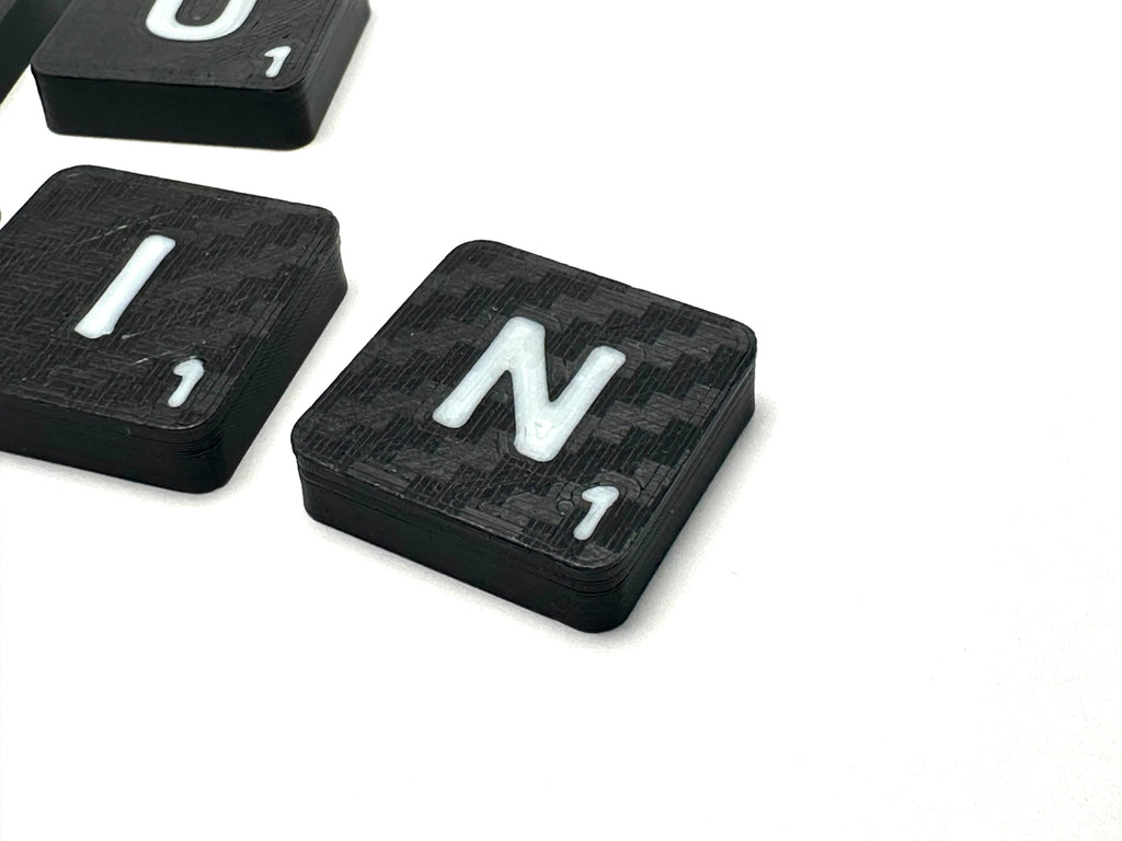 Carbon Fibre Effect Tile Set