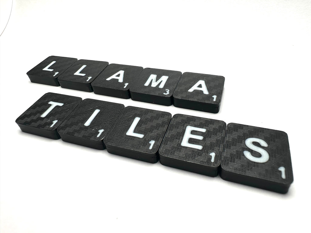 Carbon Fibre Effect Tile Set